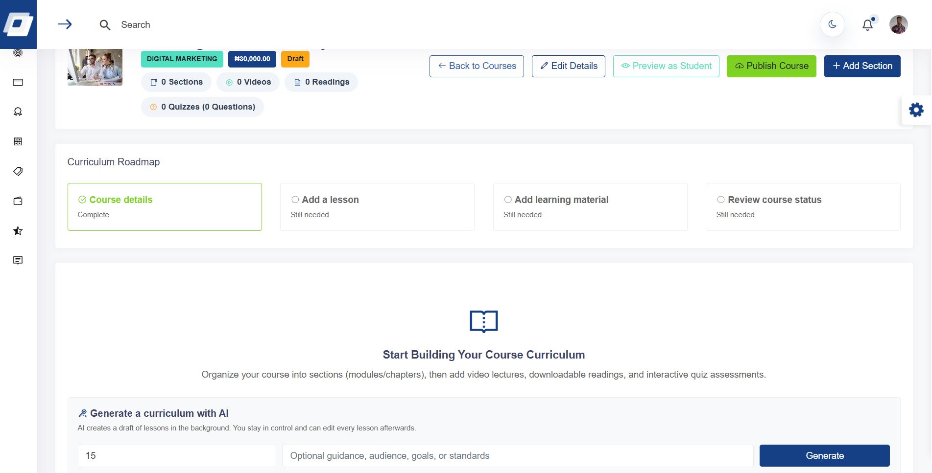 ComfyLearn AI Curriculum Builder